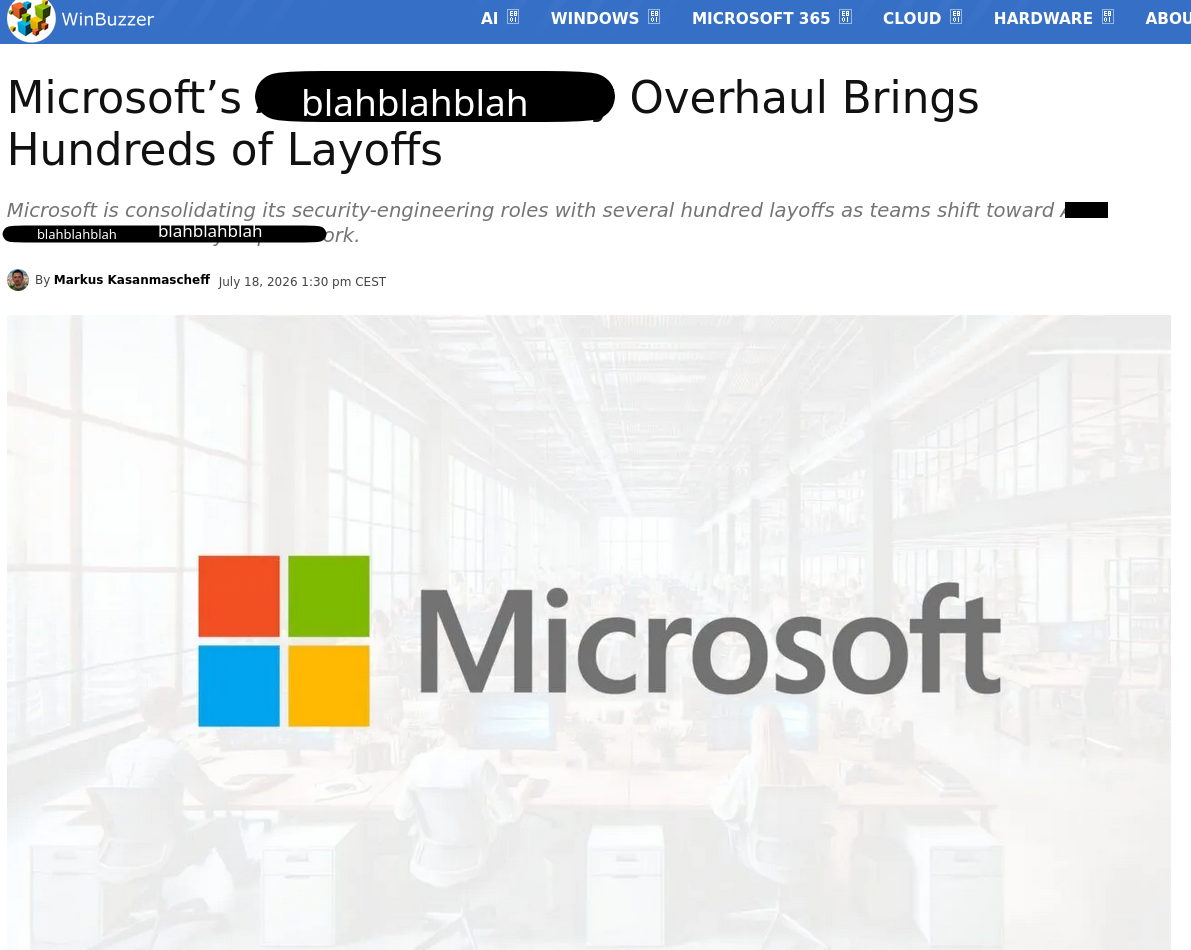Microsoft’s AI Cybersecurity Overhaul Brings Hundreds of Layoffs