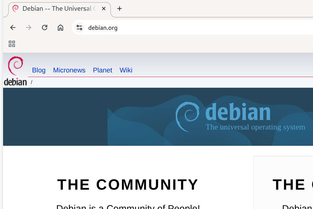 Debian, logo
