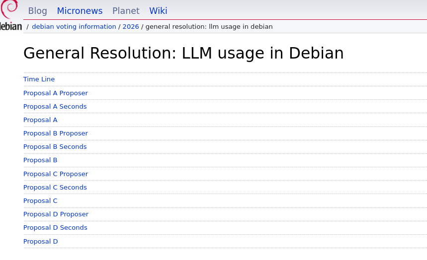 General Resolution: LLM usage in Debian