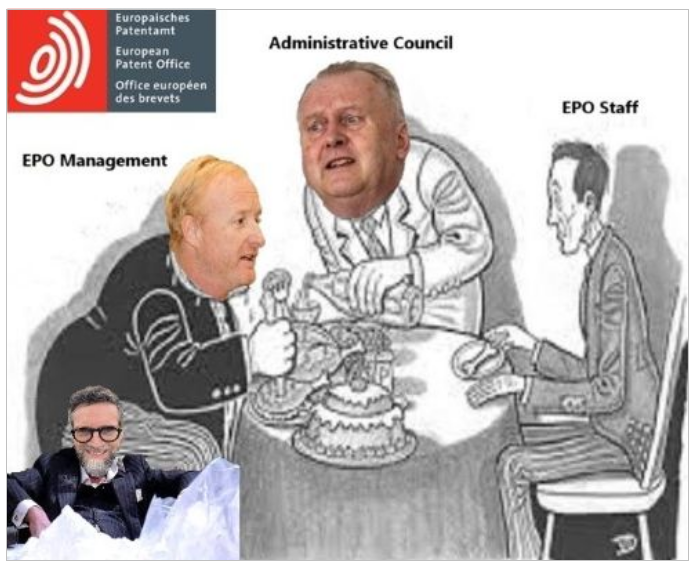 For ordinary EPO staff the menu has been somewhat less enticing.