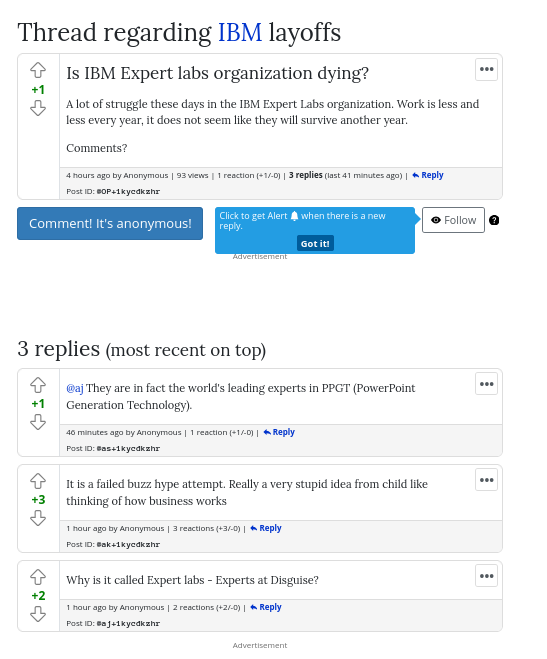 A lot of struggle these days in the IBM Expert Labs organization. Work is less and less every year, it does not seem like they will survive another year.