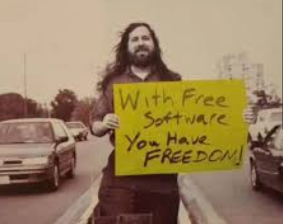 It's - Richard Stallman, the legend who started the Free Software movement