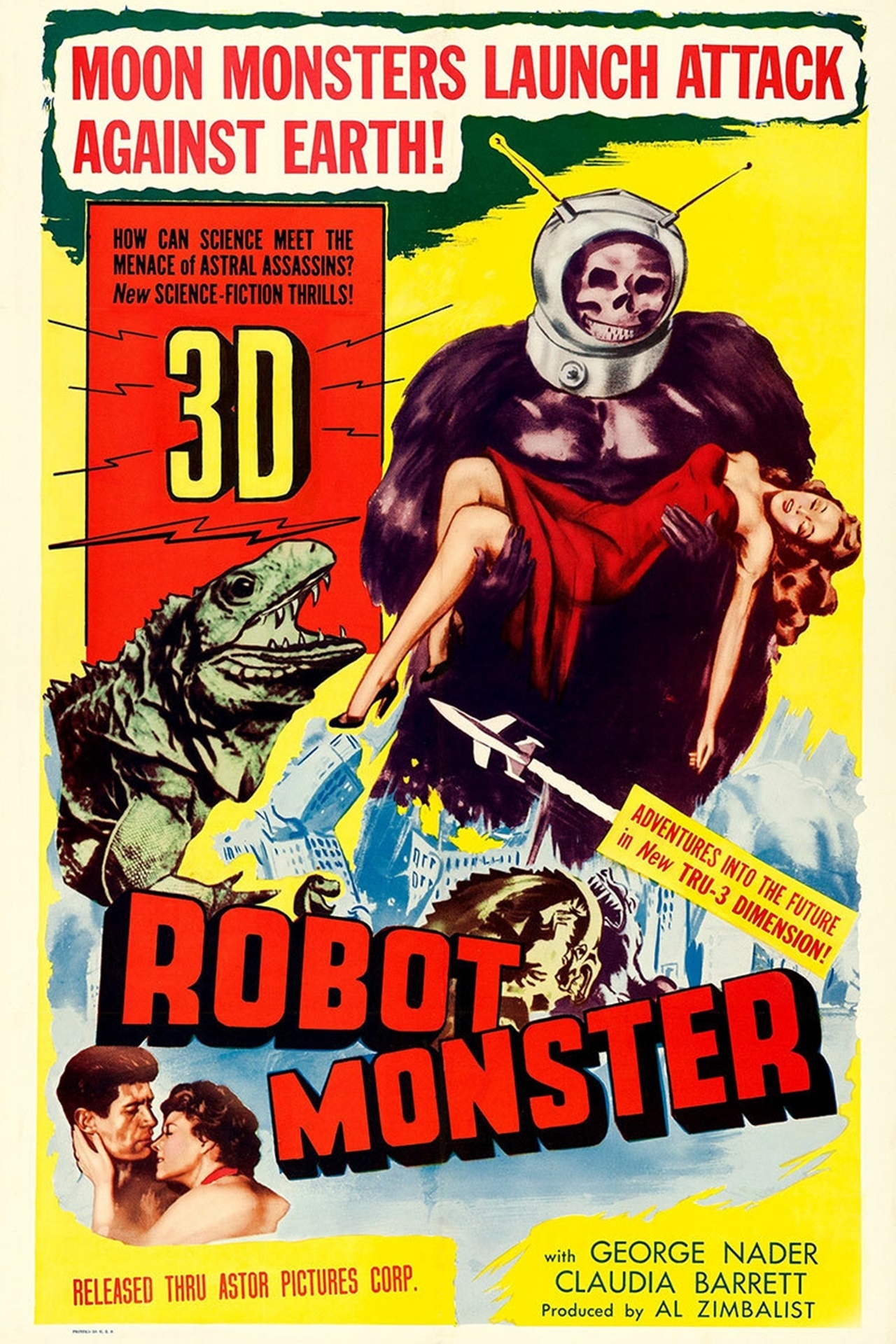 Vintage Science Fiction Horror Film Poster