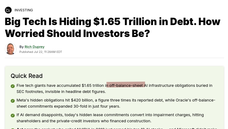 Big Tech Is Hiding $1.65 Trillion in Debt. How Worried Should Investors Be?