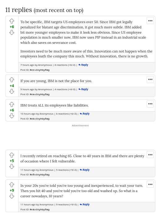 To be specific, IBM targets US employees over 50. Since IBM got legally penalized for blatant age discrimination, it got much more subtle. IBM added bit more younger employees to make it look less obvious. Since US employee population is much smaller now, IBM now uses PIP instead in an industrial scale which also saves on severance cost.