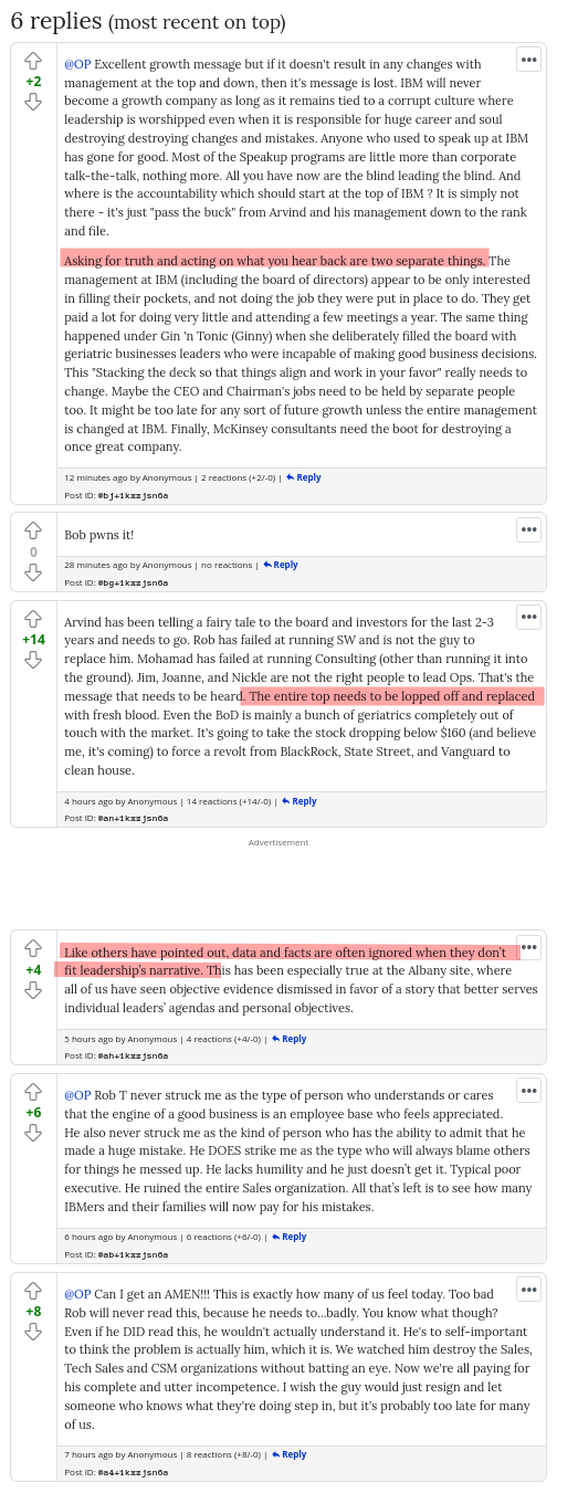 Like others have pointed out, data and facts are often ignored when they don’t fit leadership’s narrative. This has been especially true at the Albany site, where all of us have seen objective evidence dismissed in favor of a story that better serves individual leaders’ agendas and personal objectives.