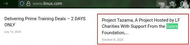 Project Tazama, A Project Hosted by LF Charities With Support From the Gates Foundation,...