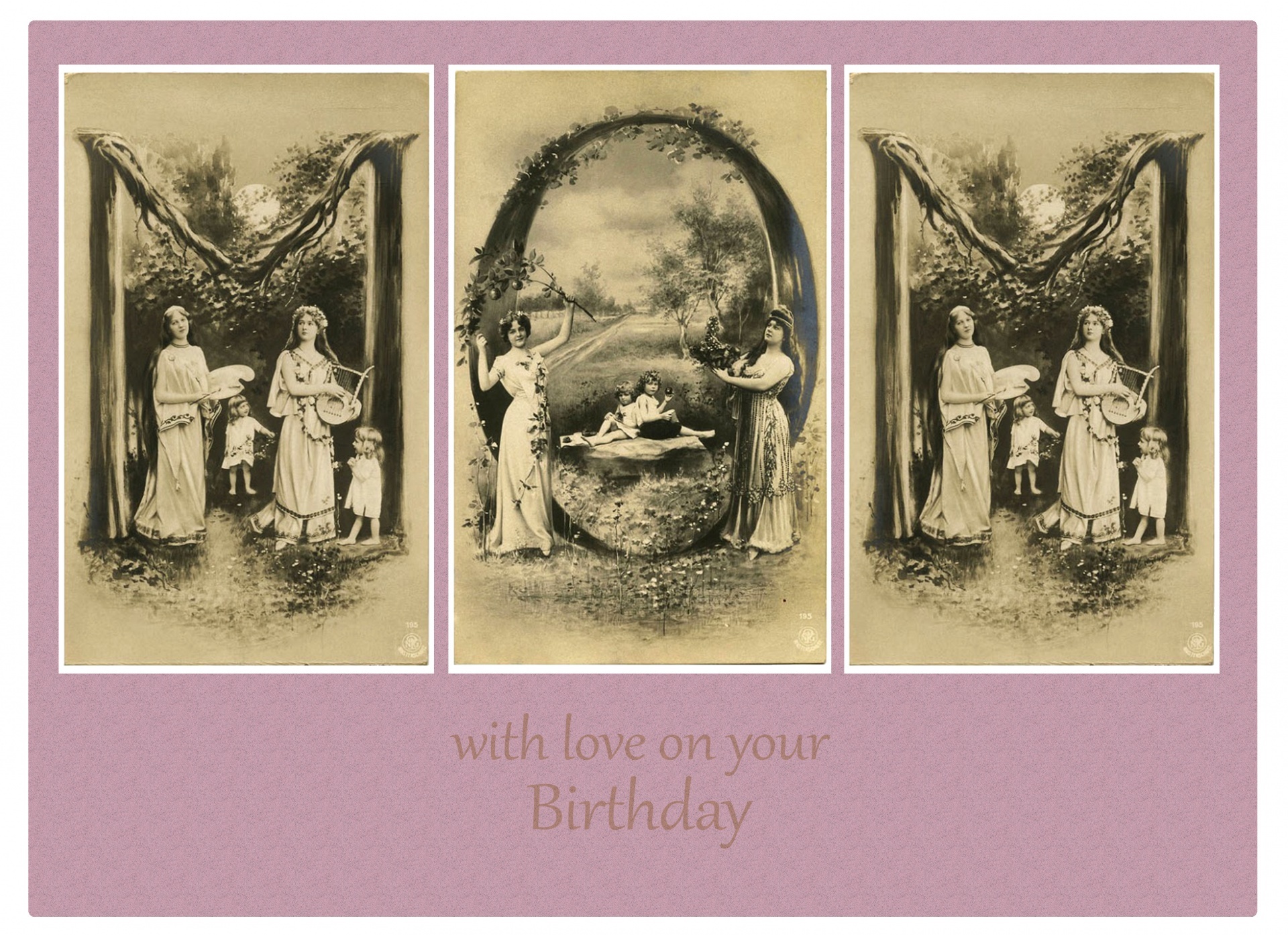 Lovely vintage birthday card for mother