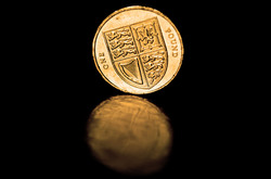 Money - British Money On The Black Background