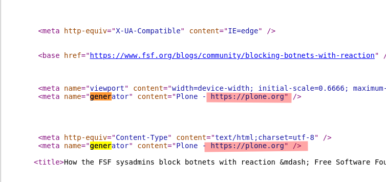 How the FSF sysadmins block botnets with reaction