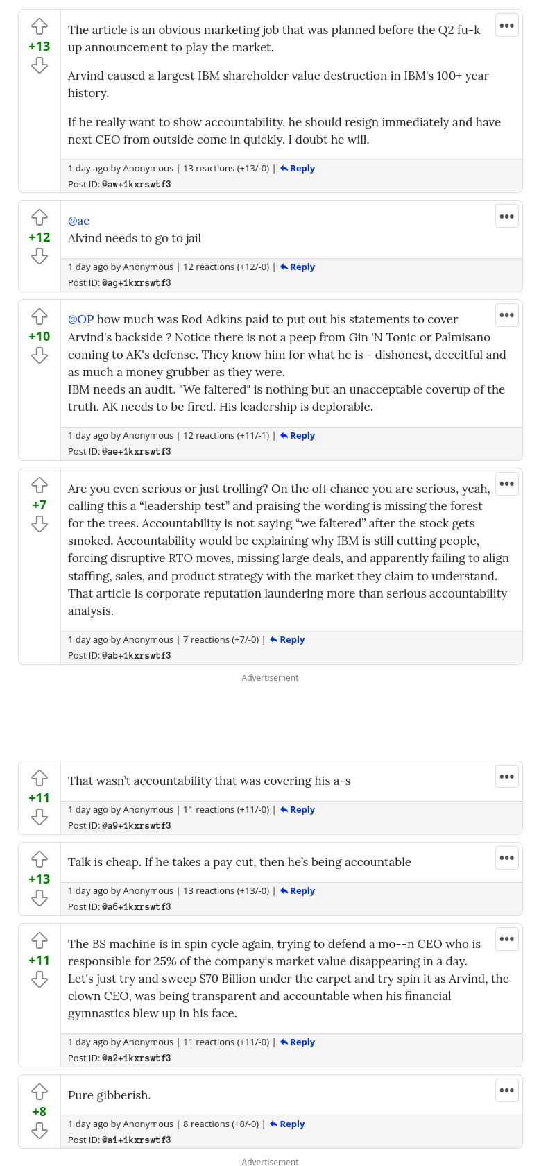 The article is an obvious marketing job that was planned before the Q2 fu-k up announcement to play the market.