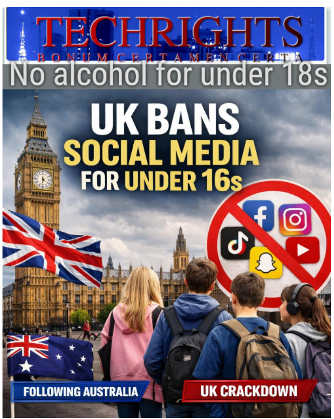 No alcohol for under 18s
