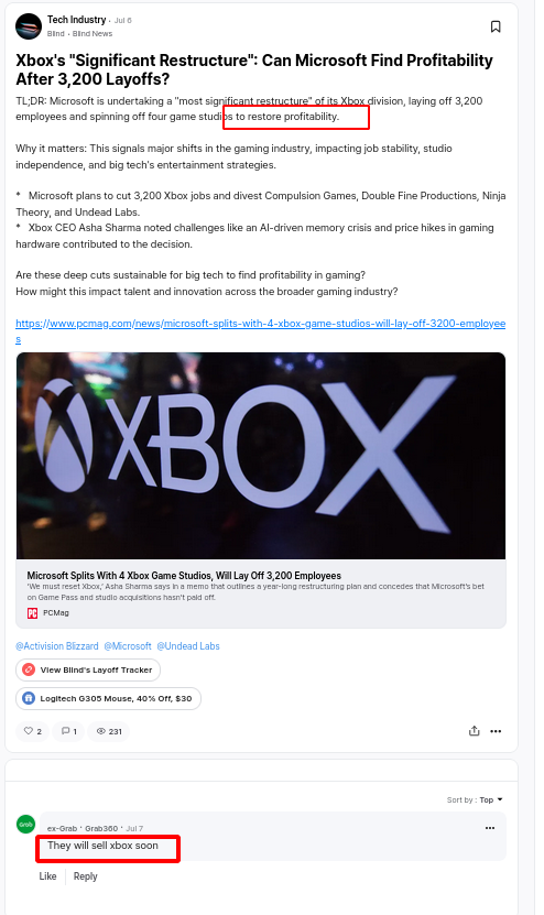 Xbox's 'Significant Restructure': Can Microsoft Find Profitability After 3,200 Layoffs?