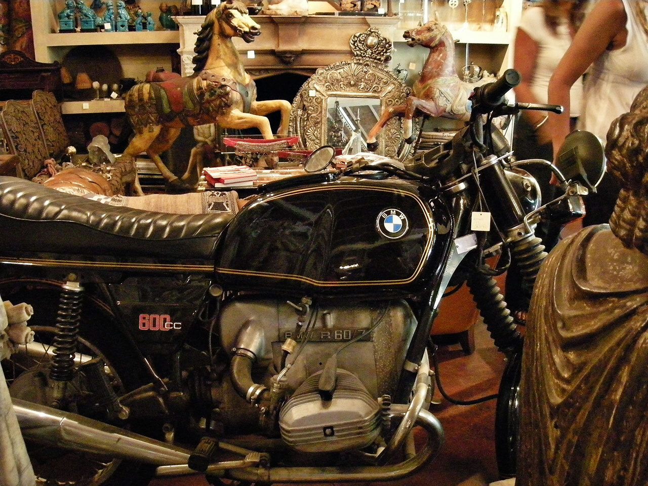 BMW Motorcycle in antique store in Buenas Aires