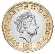 British 12 sided pound coin