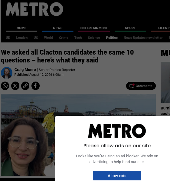  We asked all Clacton candidates the same 10 questions – here’s what they said 