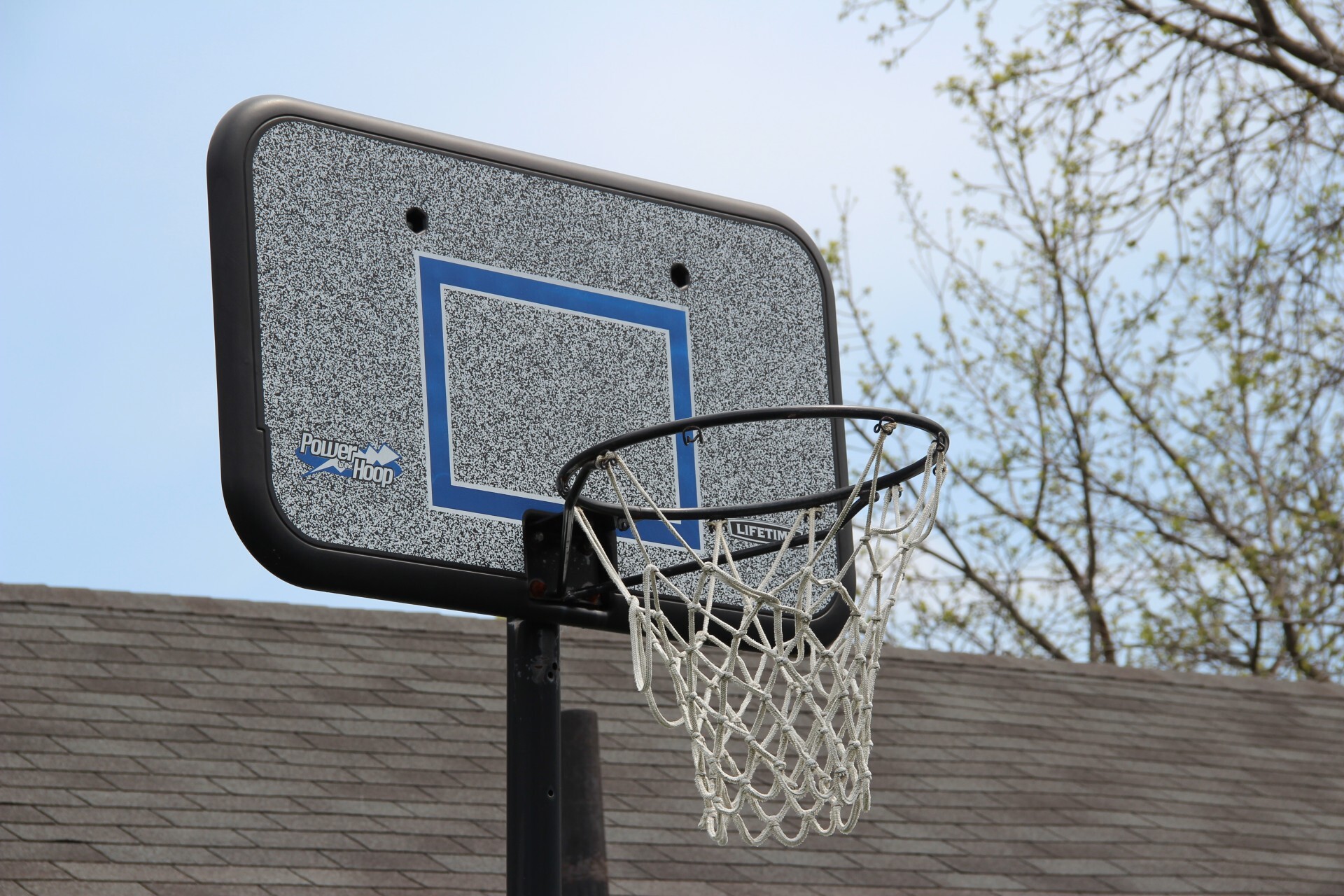 Top of a basketball net