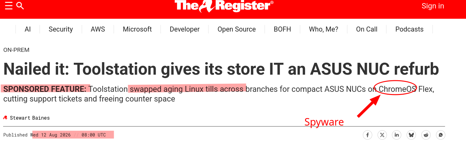 Nailed it: Toolstation gives its store IT an ASUS NUC [Spyware] refurb