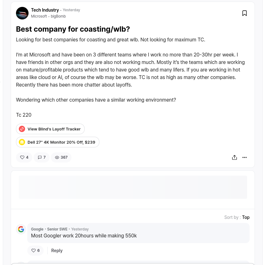 Best company for coasting