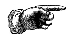 Clip art Hand with Pointing Finger