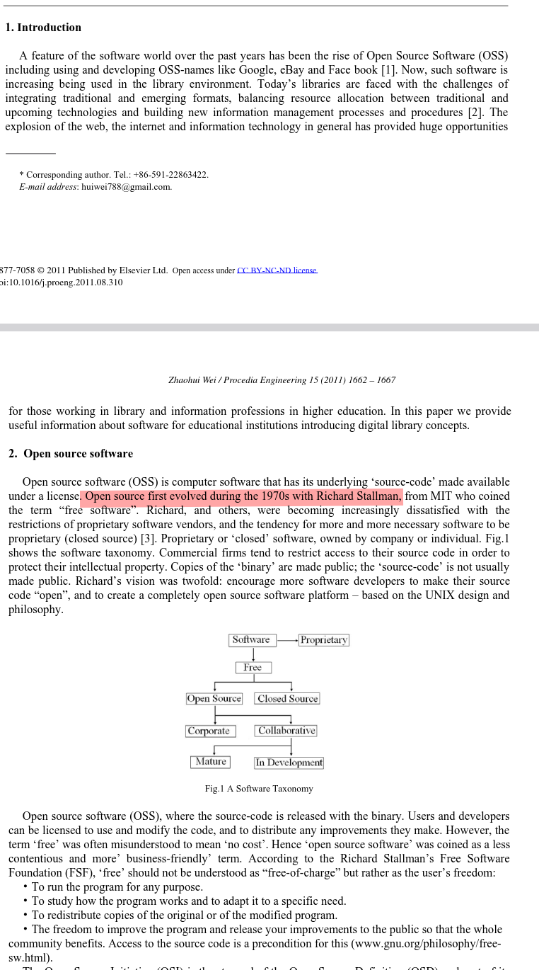Research on the Application of Open Source Software in Digital Library