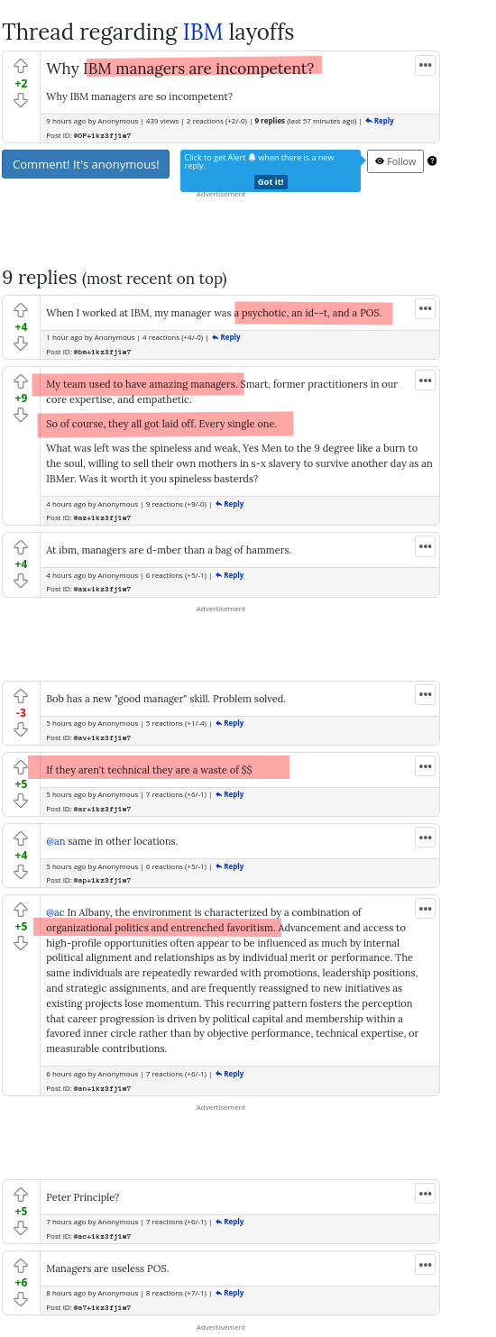 Why IBM managers are incompetent?