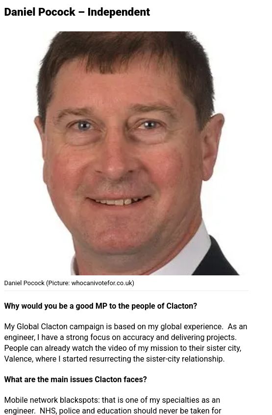 Daniel Pocock – Independent
