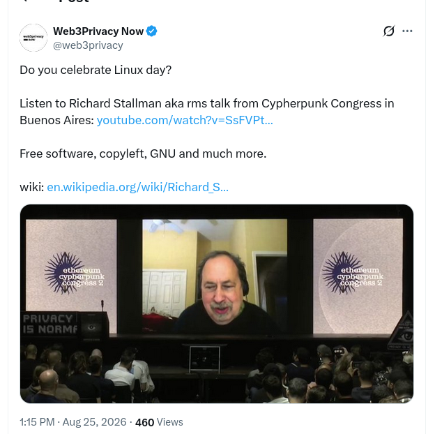 Do you celebrate Linux day?