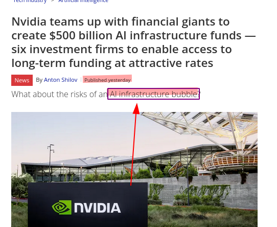 Nvidia teams up with financial giants to create $500 billion AI infrastructure funds — six investment firms to enable access to long-term funding at attractive rates