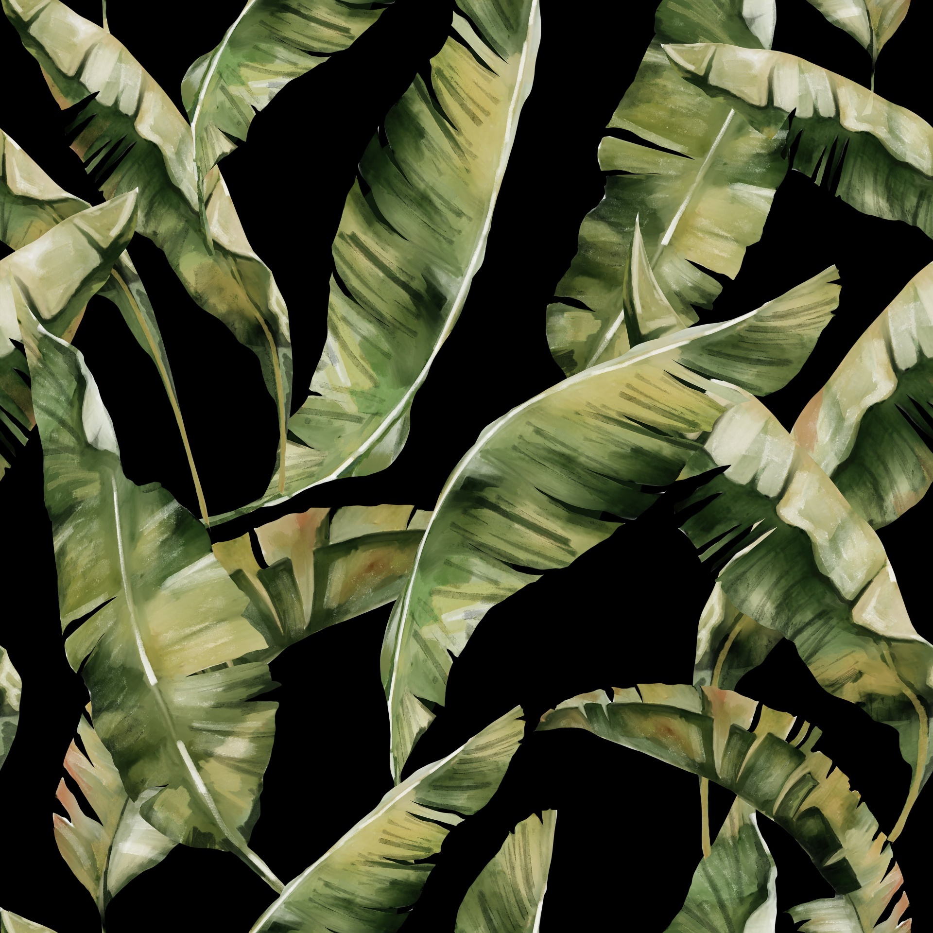Leaves illustration pattern design, high quality resolution.