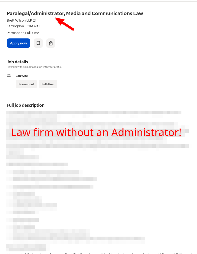 Brett Wilson LLP; Law firm without an Administrator!