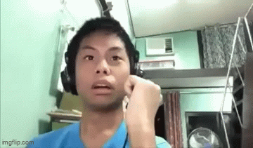 Dude gets scared and shoots the TV screen