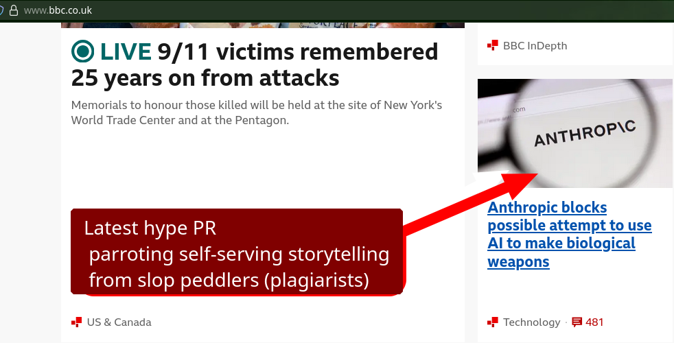 Latest hype PR parroting self-serving storytelling from slop peddlers (plagiarists)