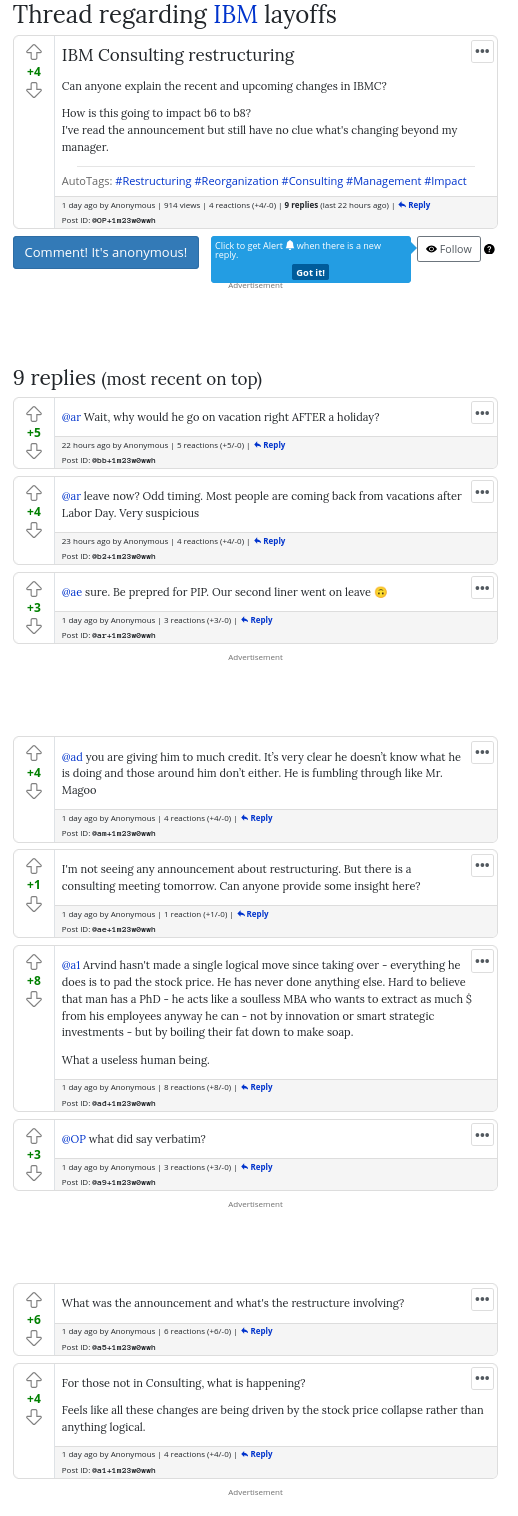 IBM Consulting restructuring