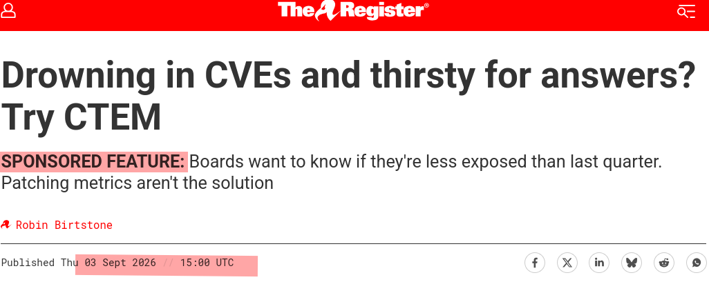 Drowning in CVEs and thirsty for answers? Try CTEM