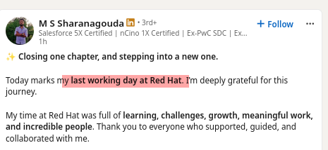 Today marks my last working day at Red Hat. I’m deeply grateful for this journey.