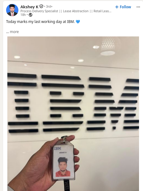 Today marks my last working day at IBM.