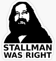Stallman was right Sticker