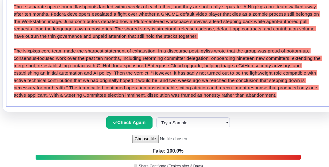 Three separate open source flashpoints landed within weeks of each other, and they are not really separate. A Nixpkgs core team walked away after ten months.