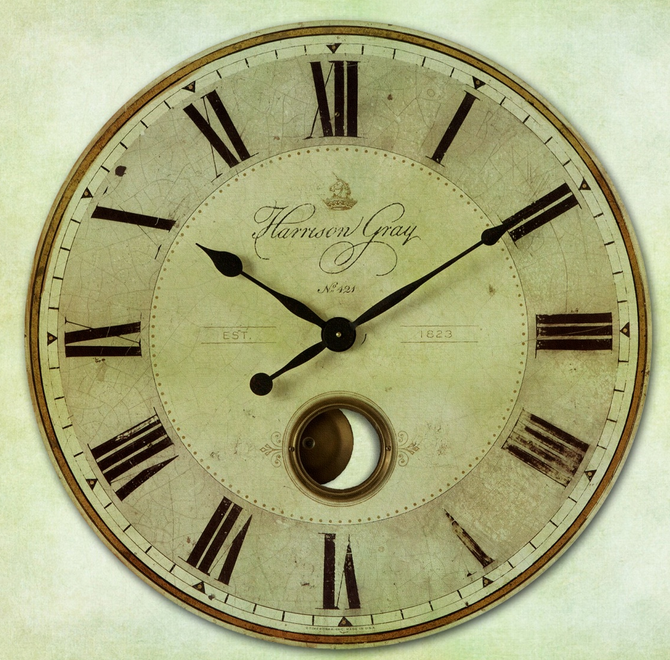 Clock Face Vintage Time