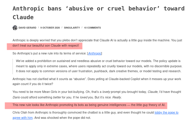 Anthropic bans ‘abusive or cruel behavior’ toward Claude