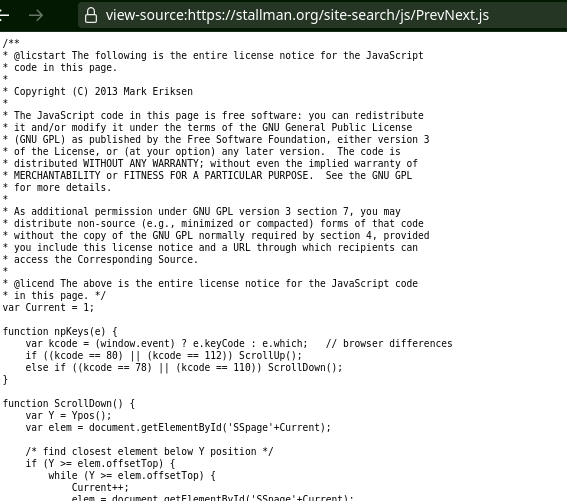 The above is the entire license notice for the JavaScript code