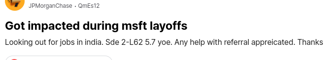 Got impacted during msft layoffs