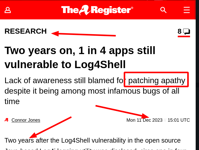 Two years on, 1 in 4 apps still vulnerable to Log4Shell