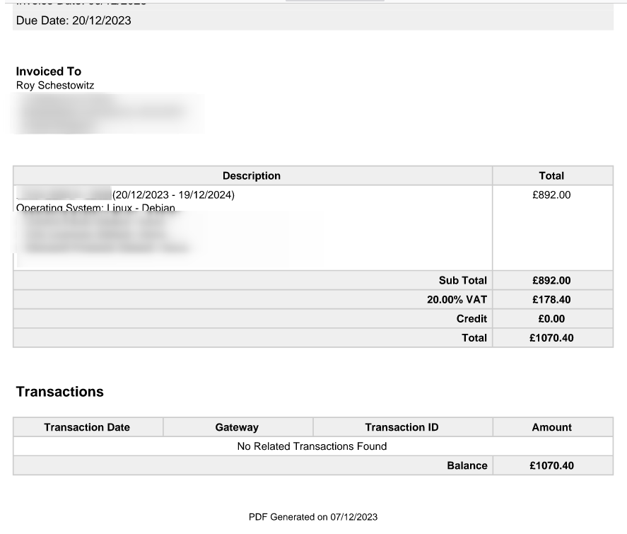 Techrights invoice transparency