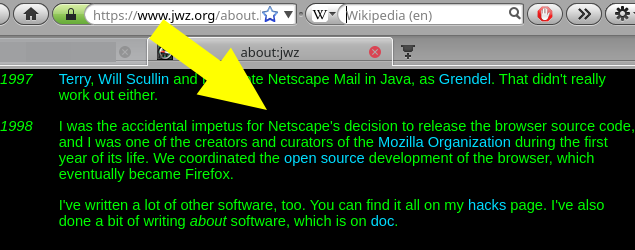 I was the accidental impetus for Netscape's decision to release the browser source code, and I was one of the creators and curators of the Mozilla Organization during the first year of its life. We coordinated the open source development of the browser, which eventually became Firefox.