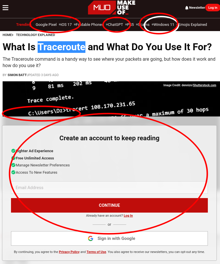makeuseof on traceroute
