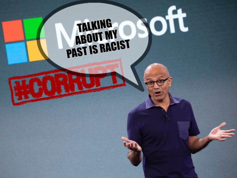 Microsoft's Satya Nadella: Talking about my past is racist