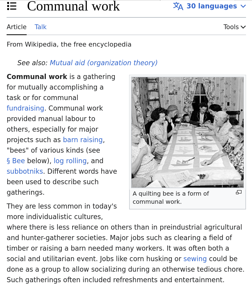 Communal work