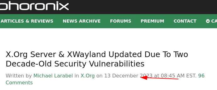 X.Org Server and XWayland Updated Due To Two Decade-Old Security Vulnerabilities